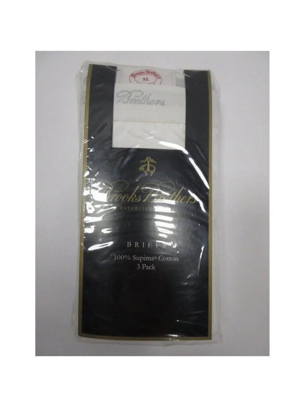 Brooks Brothers Underwear XL 3 Pack Briefs Comfort Supima Preppy NEW